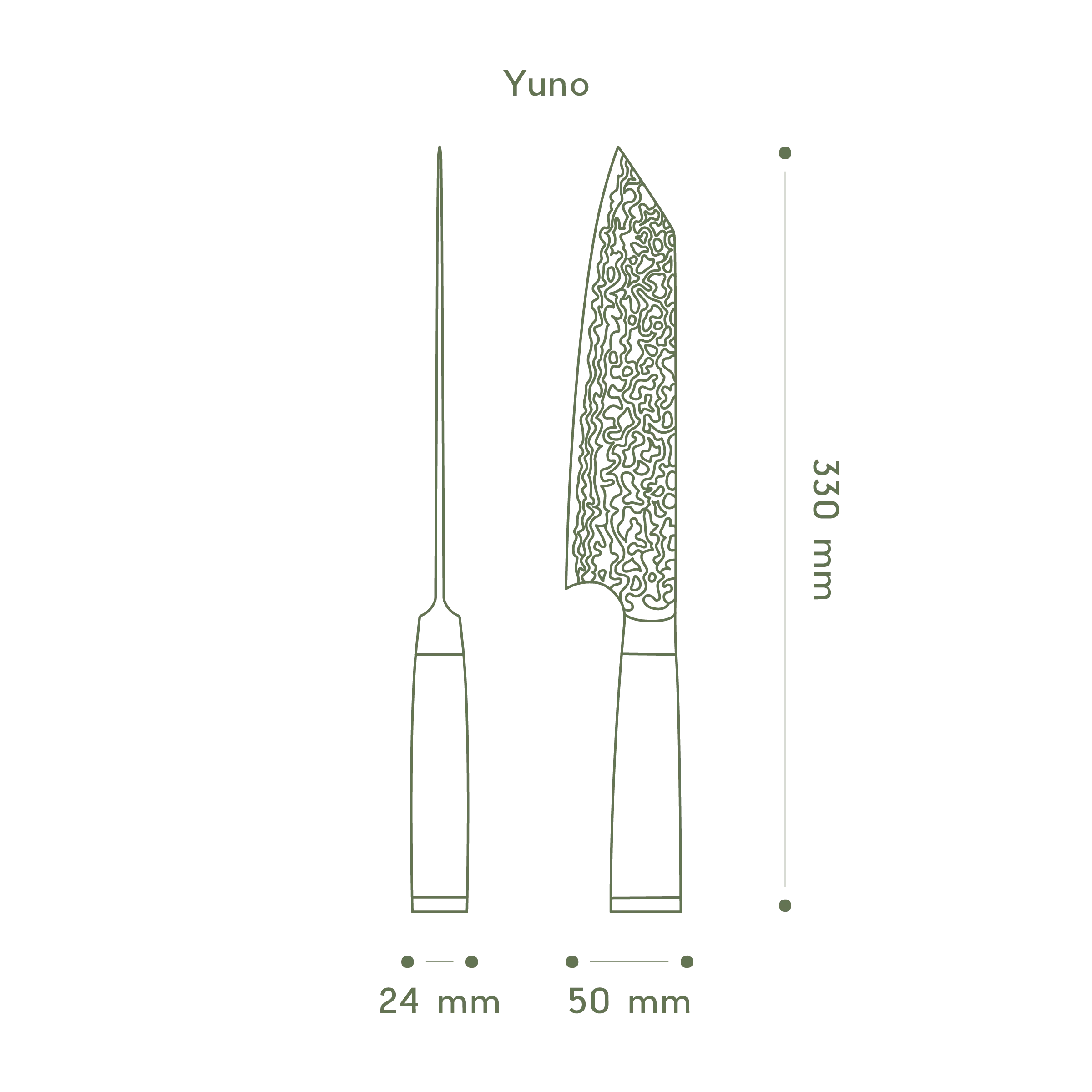 FIVI Damast Kiritsukemesser »Yuno« - Image 4