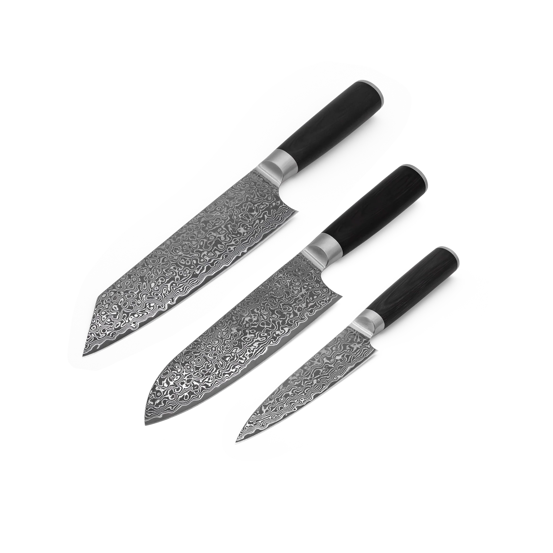 FIVI Damastmesser Set 3 Teilig - Image 2