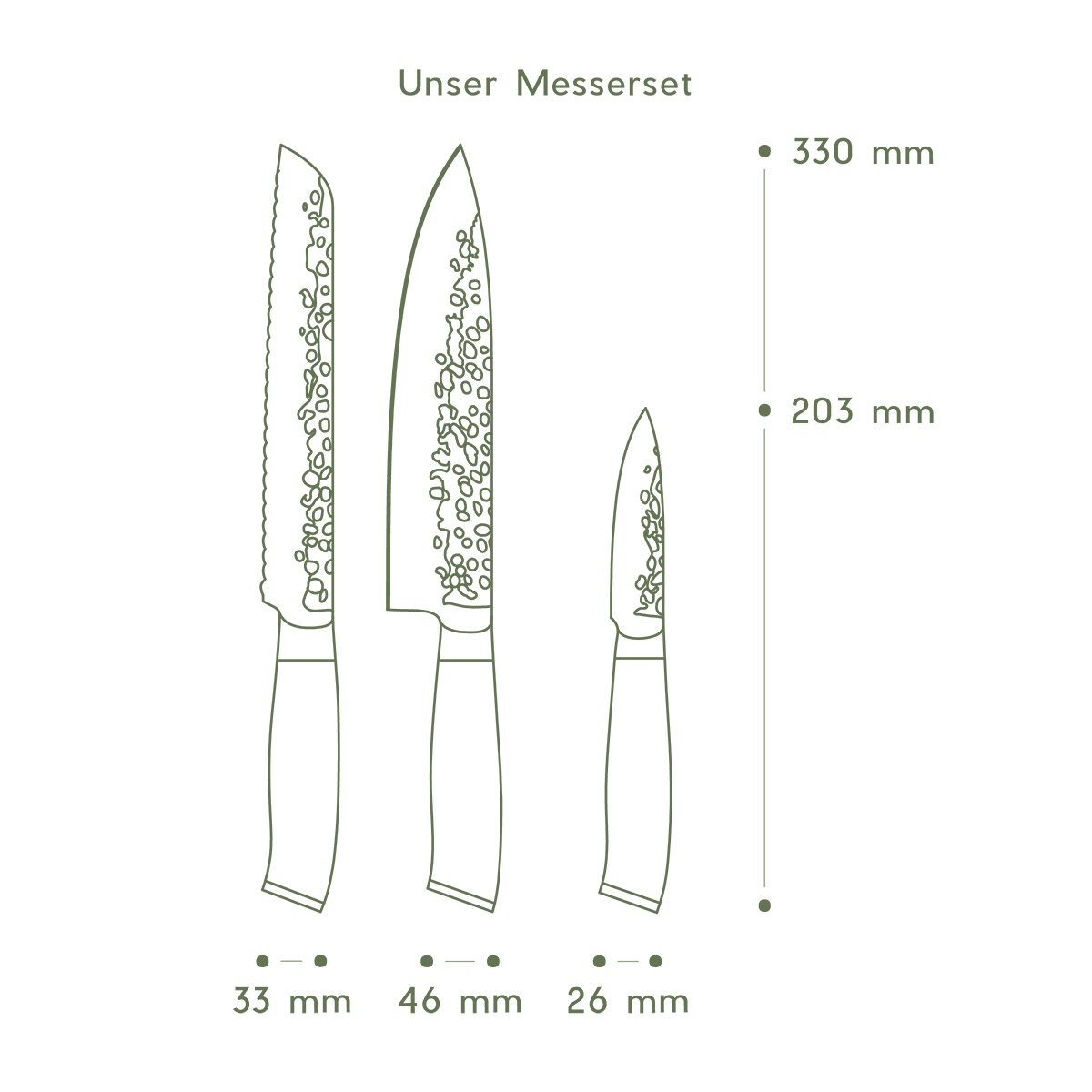 FIVI Messer Set 3 Teilig - Image 3